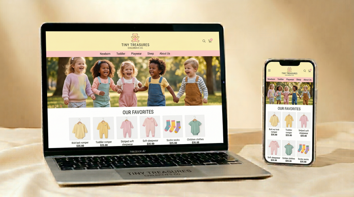 Buy Kids Fashion Dropshipping Store: Ready-Made Children's Clothing Business