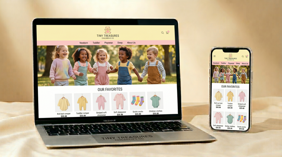 Buy Kids Fashion Dropshipping Store: Ready-Made Children's Clothing Business