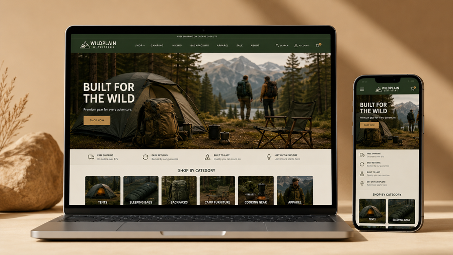 Buy a Ready-Made AI Camping Gear Dropshipping Business
